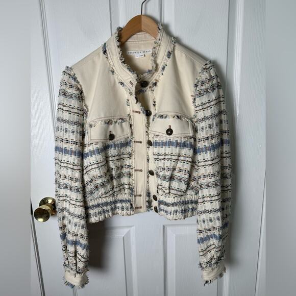 Veronica Beard Darren Tweed Jacket Ecru Multi 14 - Picture 2 of 10